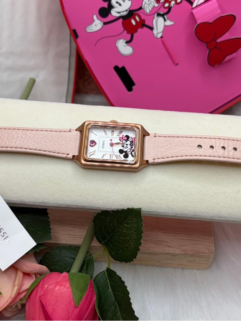 Limited Disney x Fossil Rose Gold Minnie Mouse Watch 25 of 1414 made - Picture 6 of 11